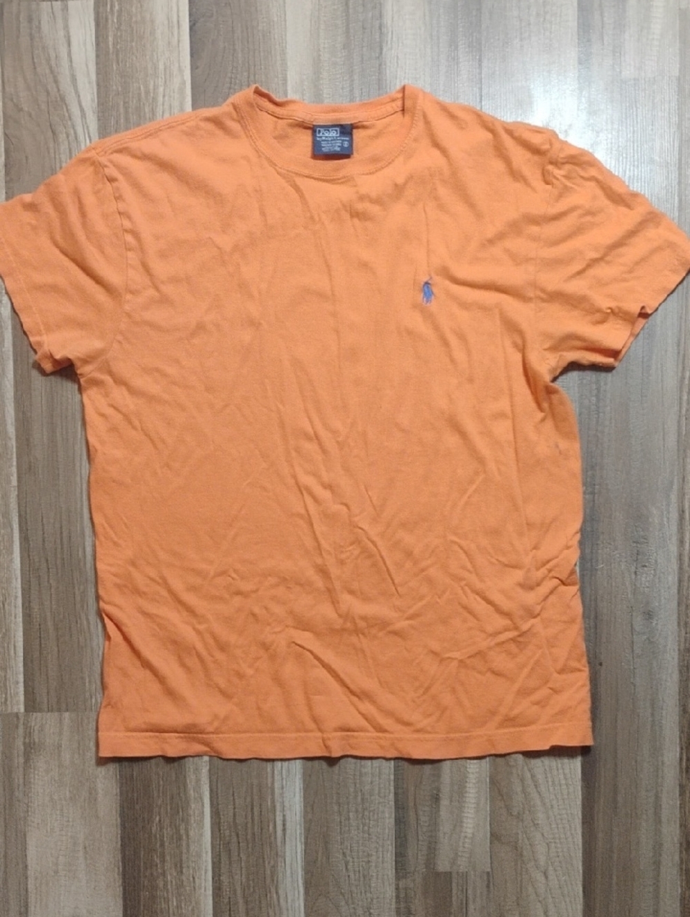 Ralph Lauren Orange Short-Sleeve Crew Tee with Polo Pony